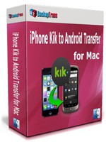 Backuptrans iPhone Kik to Android Transfer for Mac (Personal Edition) Coupon