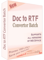 Doc to RTF Converter Batch Coupon