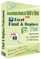 Excel Find and Replace Professional Coupon Code