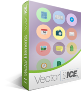 Flat UI Icons Vector Pack – VectorVice Coupon 15% Off