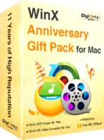WinX Anniversary Gift Pack for Mac Coupon Code 15% Off