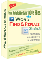 Exclusive Word Find and Replace Standard Coupons