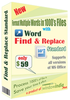 Word Find and Replace Standard Coupon
